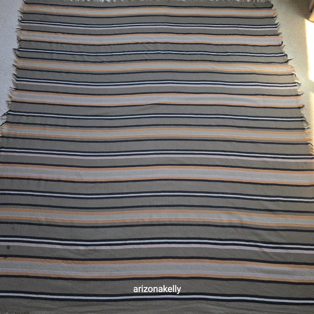 HUGE Wilfred Wool Stripe Blanket Scarf *FLAW* Aritzia - Picture 2 of 13